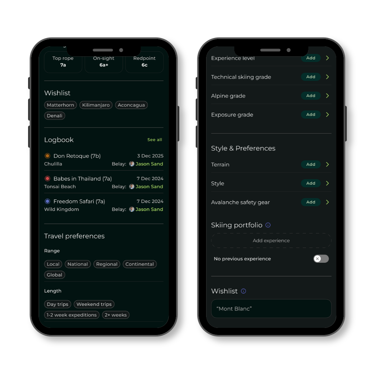 mymco app - show your mountain experience
